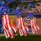 3 Pack 70 Inch Large American Flag Windsock with Lights 4th of July Decorations, Patriotic Fourth of July Outdoor Decor